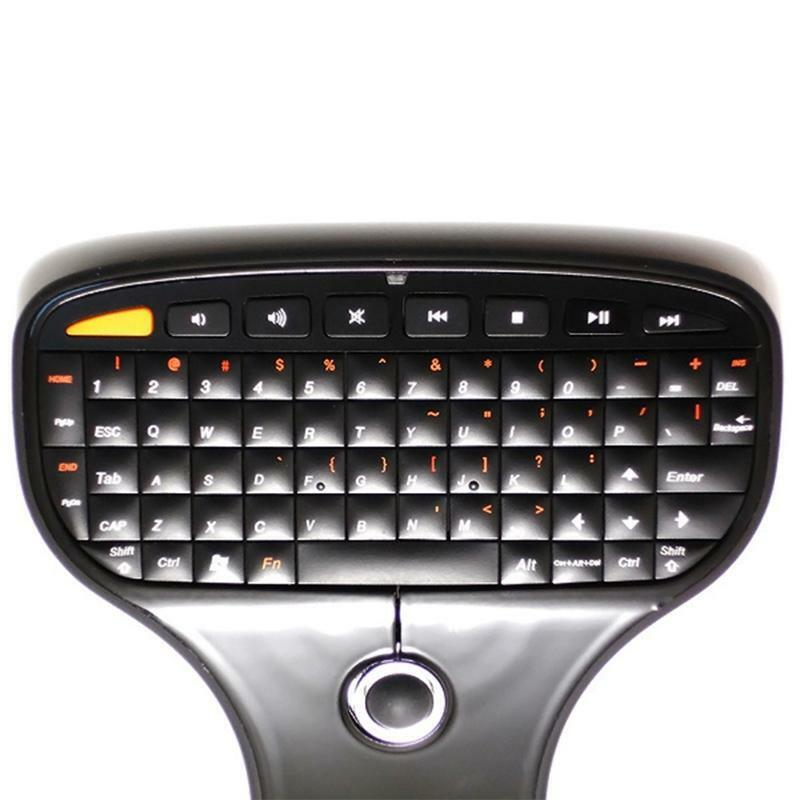 Wireless Remote Keyboard Air Mouse With Ultra Light Trackball for TV Computer