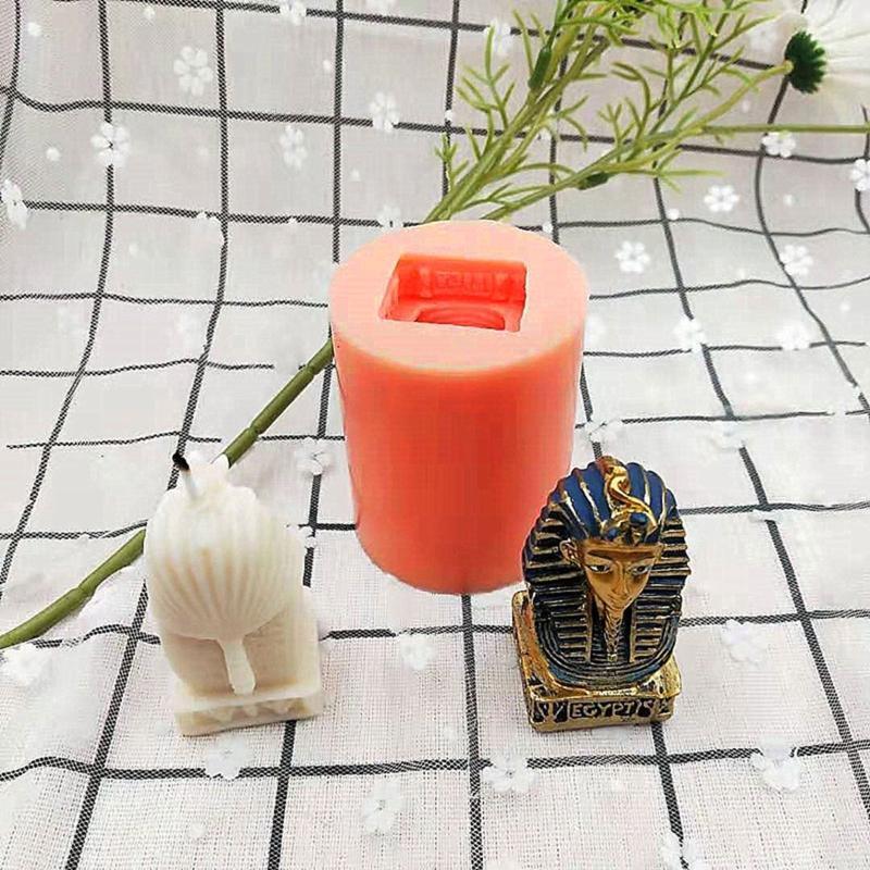 Ancient Cleopatra Lion Head Human Body Silicone Mold