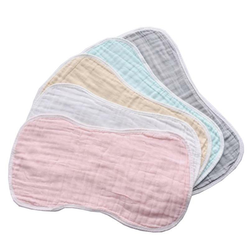 5 Pcs Baby Bib 6 Layers Multi Use Burping Cloth Absorbent Towels Burping Rags