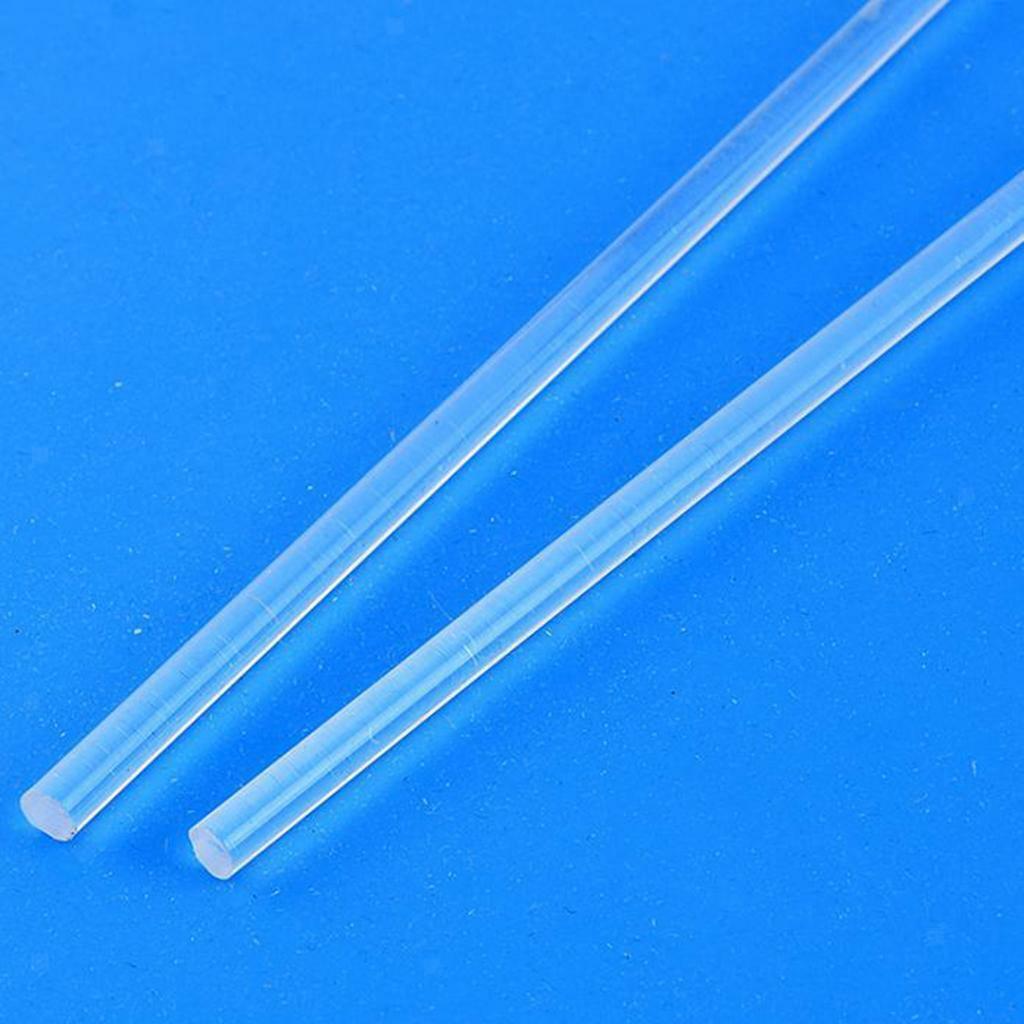 5pcs Long Clear Acrylic s Lucite Rod for  Table Scene Building