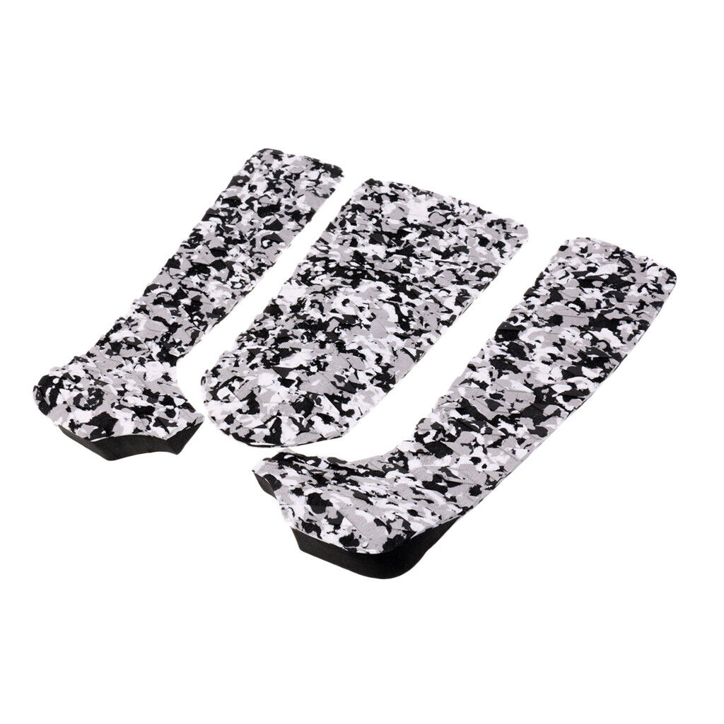 3 PIECES SURFBOARD TAILPAD  DECK TAIL PAD Black CAMO
