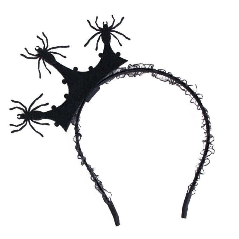 Spider Headband Halloween Tiaras Crowns Hair Hoop Photo Shoot Goth Headband