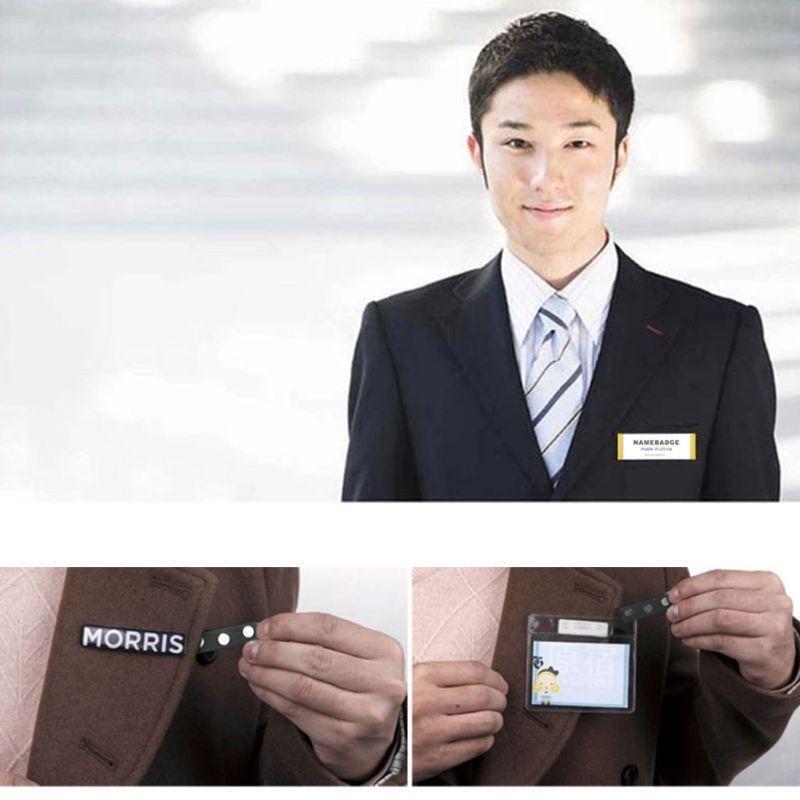 20 Pack Handmade Blank Magnetic Name Badges Holders Magnetic Id Card Holders