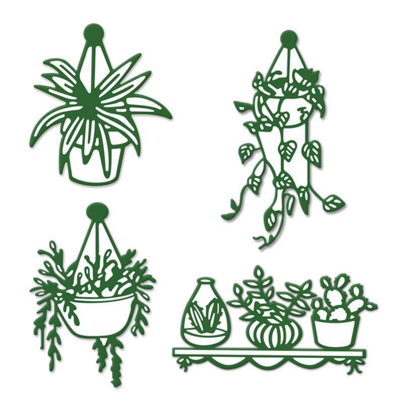 Potted Plants Metal Cutting Dies Stencil DIY Scrapbooking Album Paper Card Mold