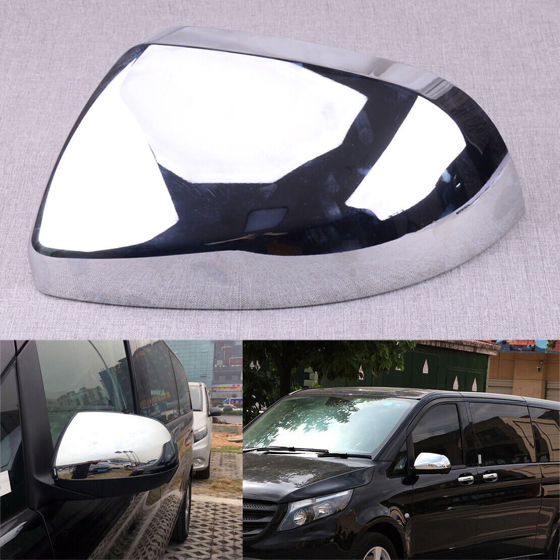 Left Side Wing Door Mirror Cover Cap Case Fit For Mercedes-Benz Vito W447 14-18