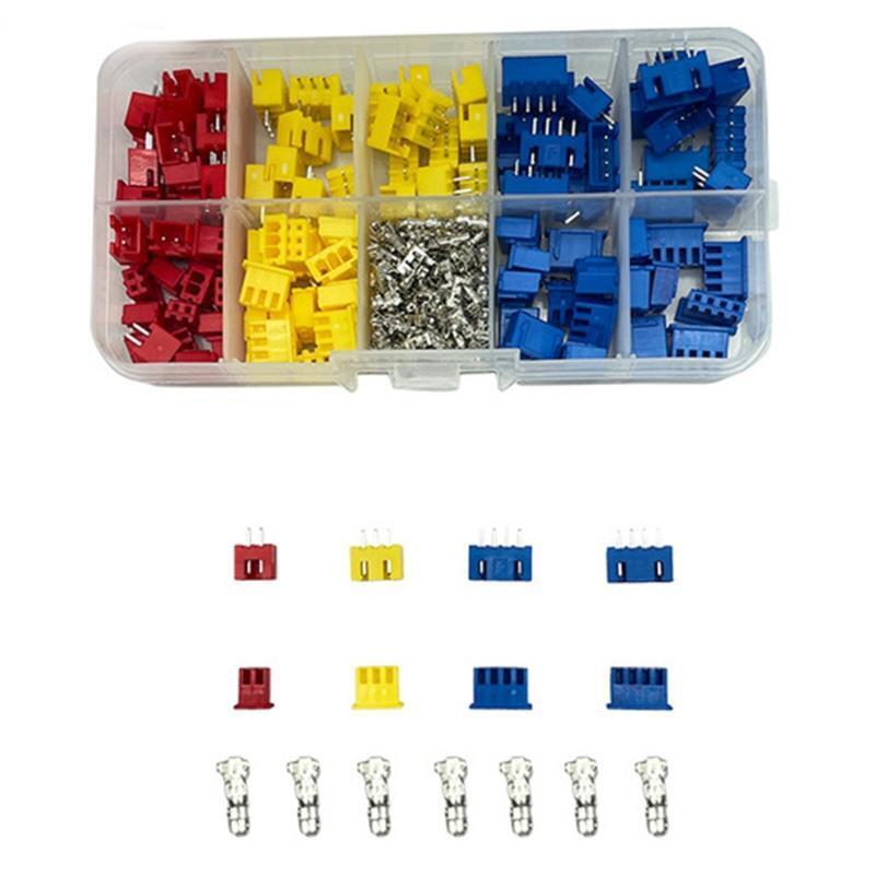 320PCS XH2.54 Jst Terminal Male Female Wire Connector Adapter 2P 3P 4P 2.54mm