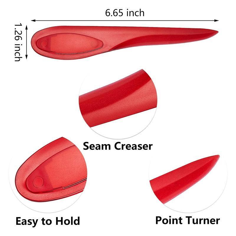 6 Pieces Point Tuner Seam Creaser Creases Sewing Tool Plastic Sewing Mark Turner