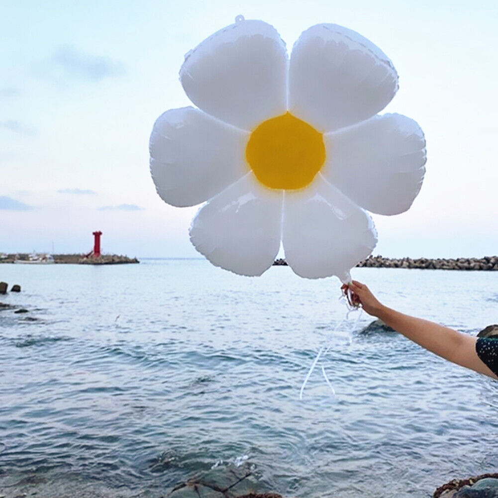 INS Daisy Aluminum Film Balloon Sun Flower Birthday Photo Prop (Big Daisy)