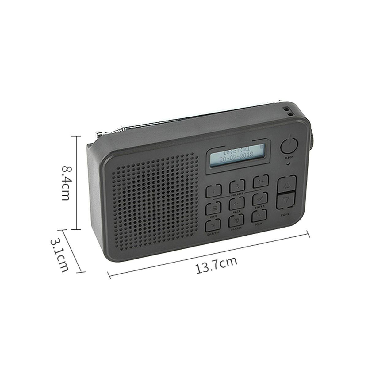 DAB Digital Radio Built in Battery Best Reception for Radio Receiving Office