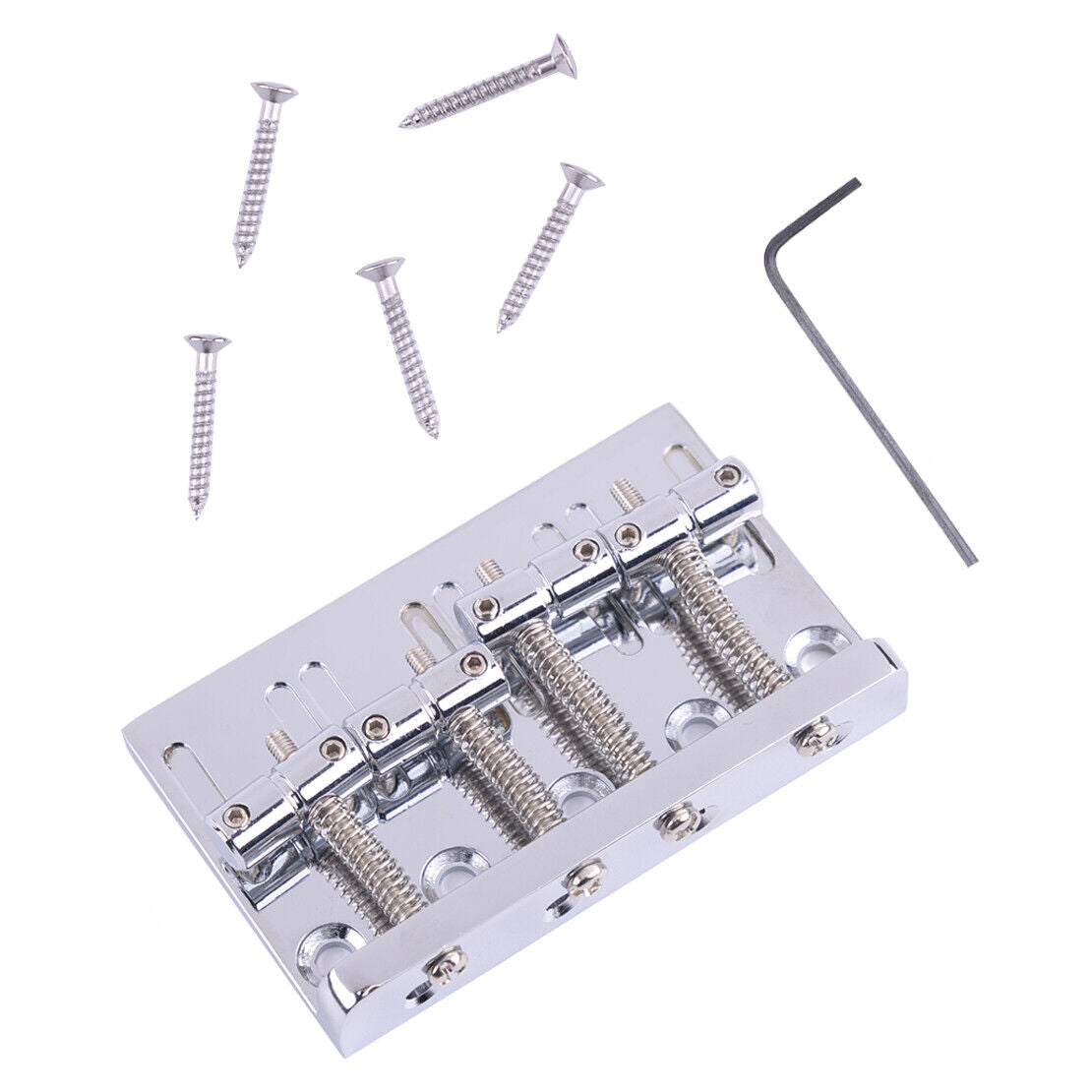 1 Set Bridge Fit for Fender Precision Jazz Bass Guitar 201B-4 Badass Popular