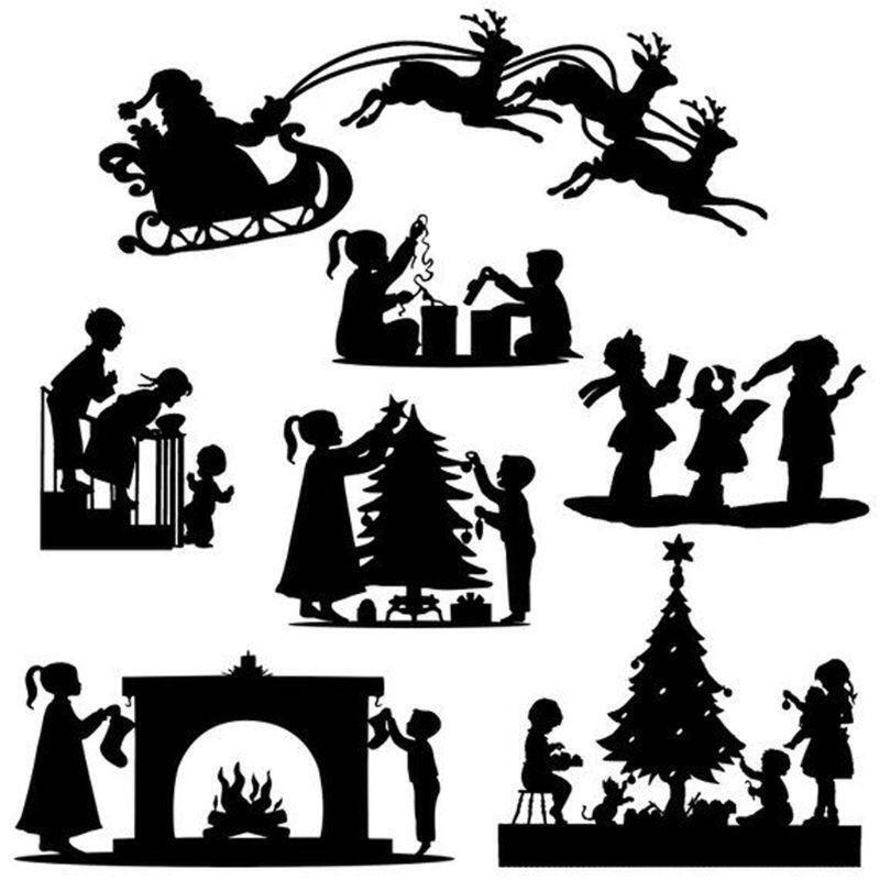 Santa Claus Deer Metal Cutting Dies Stencil DIY Scrapbooking Album Stamp Paper