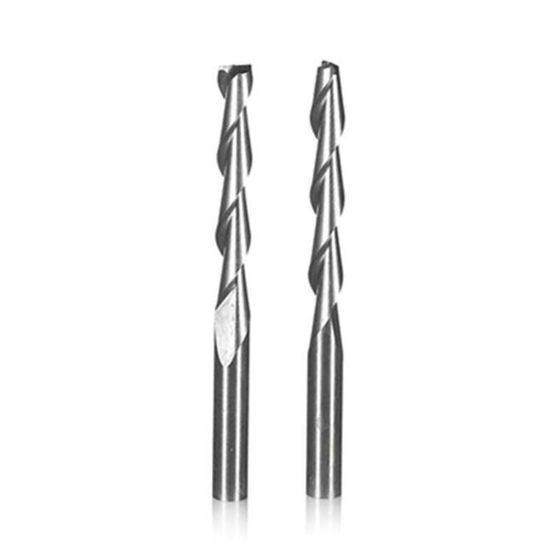 10x Spiral Router Bits 3.175x2x22mm 2 Flutes Ball Nose Engraving Milling Cutter