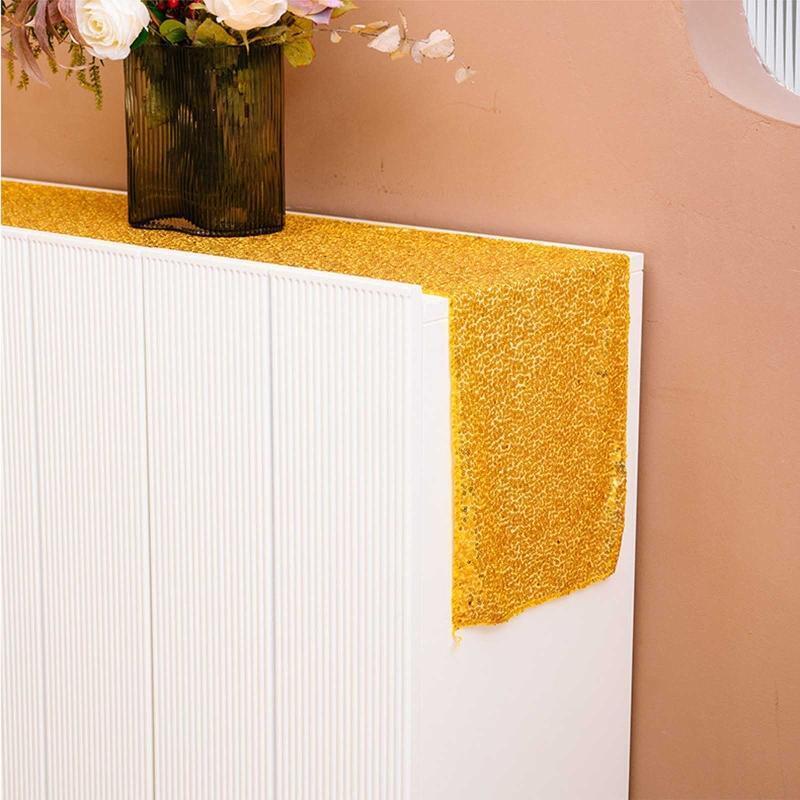 Sequin Table Runner Home Decor Long Glitter Table Runner for Wedding Party