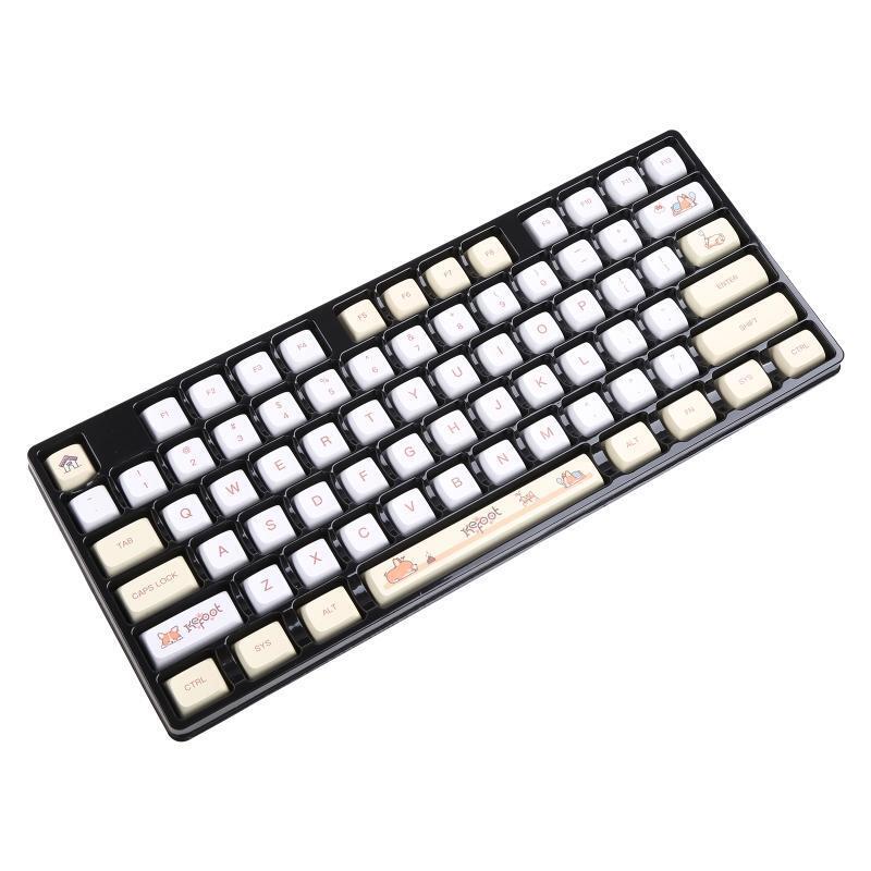 134-Key Cute Corgi Keycaps XDA Dye Sub For MX Switch GK61/64/68/84/87/98/104/108