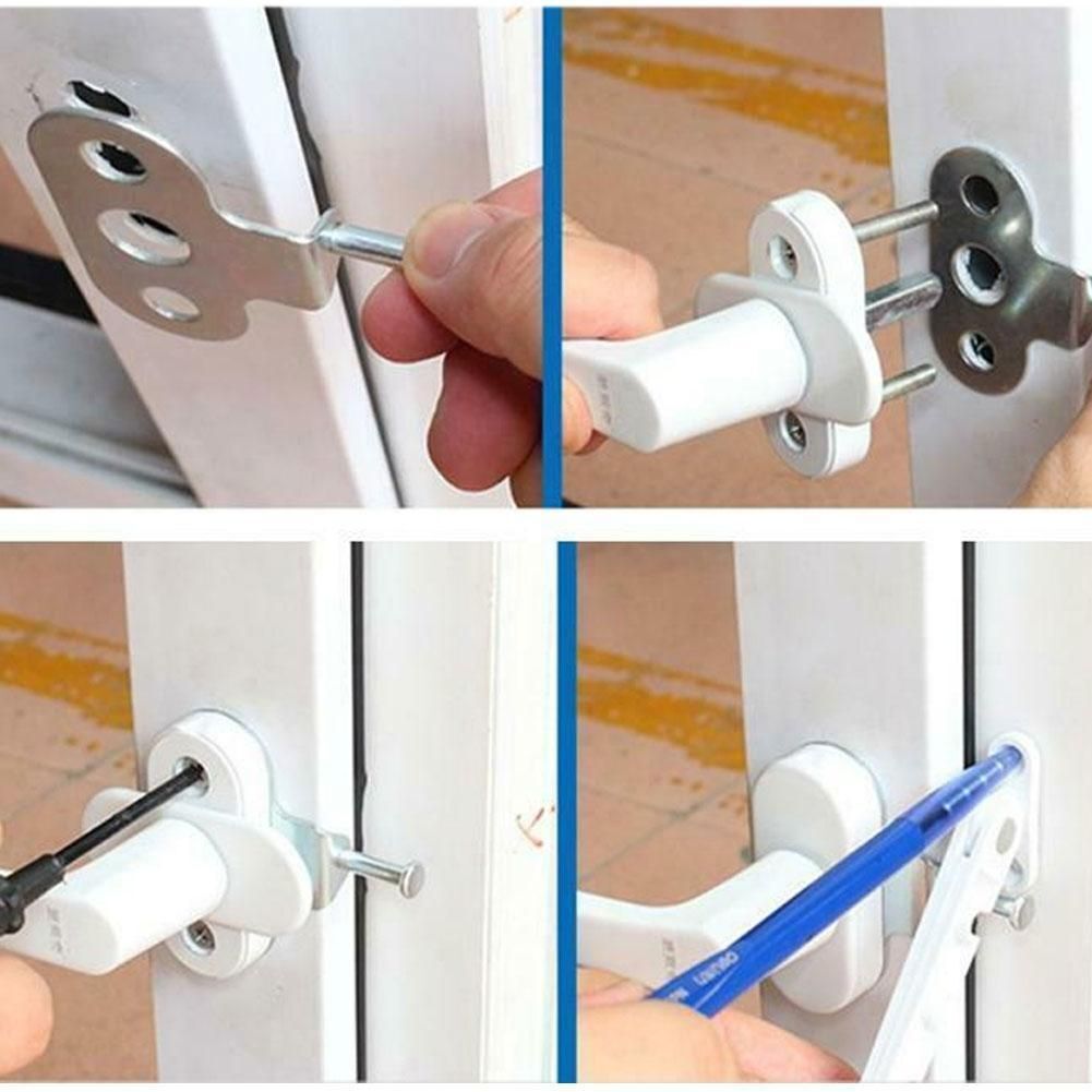 Adjustable Casement Wind Brace Sash Lock Position Stopper Window Limiter Latch