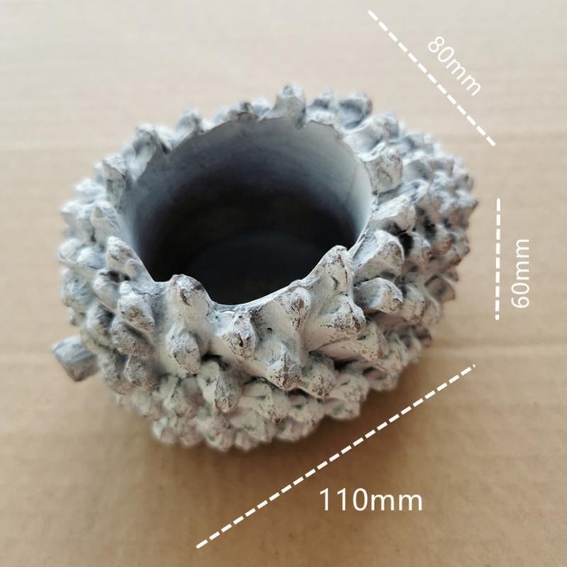 Pine Cone Shape Succulent Plant Pot Silicone Mold Concrete Cement Plaster Mold