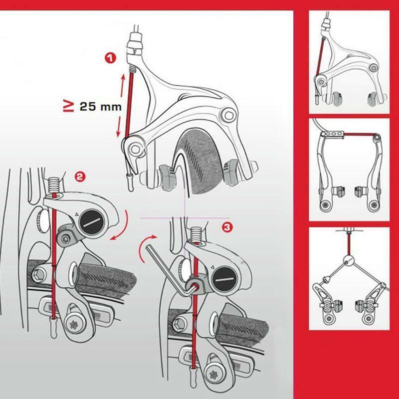 Bicycle V-Brake Automatic Control Light Cycling Safety Taillight Bike Brake Lamp