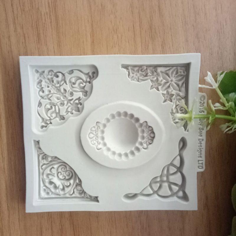 European Lace Embossed Silicone Mold Fondant Cake Mould Decorative Baking Tool