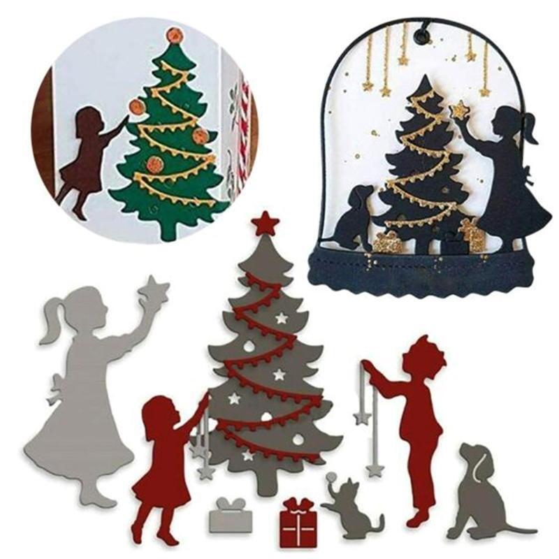 Christmas Carnival Night Metal Cutting Dies Stencil DIY Scrapbooking Album Paper