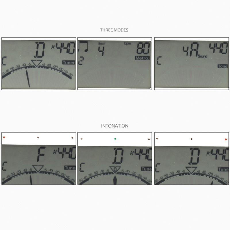 Wind Instrument Tuner with Power-saving Design Portable Chromatic Digital Tuner