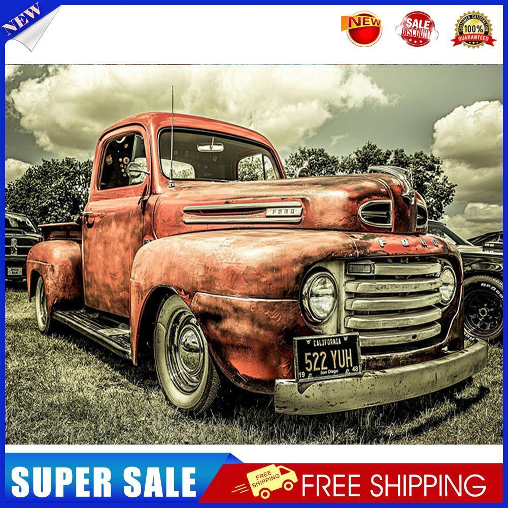 5D Diamond Painting Classic Car Full Round Drill Wall Rhinestone DIY Arts