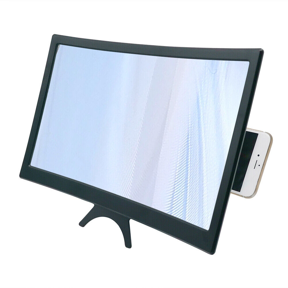 L6 12 inch Curved Phone Screen Magnifier HD Amplifier with Phone Stand