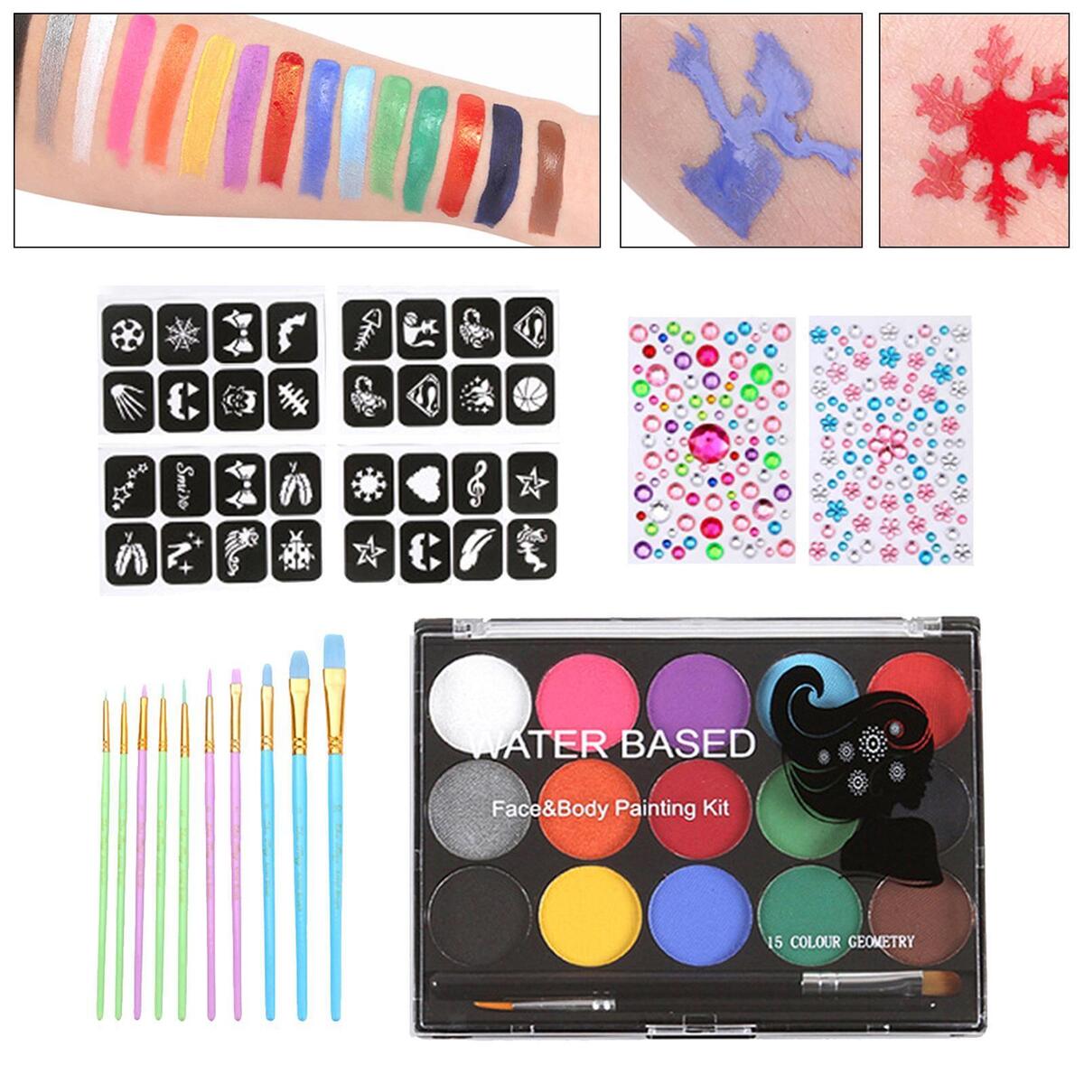 Body Painting Glowing Washable  Paint for   Playing Holiday