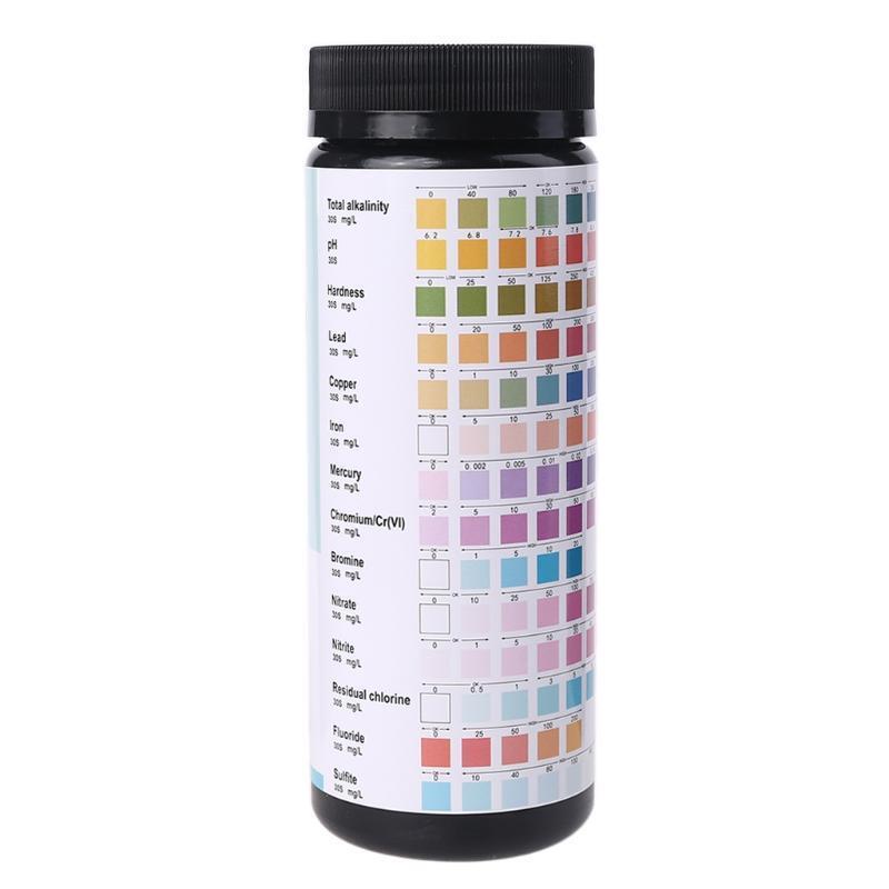 100PCS 14 IN 1 Drinking Water Test Strips for Tap Water Well Fresh Faucets Water