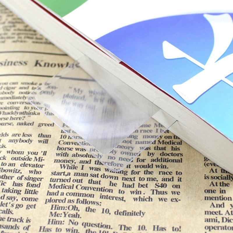 Thin Lens Pocket Size Magnifier Lenses Credit Card Magnifier for Senior Reading