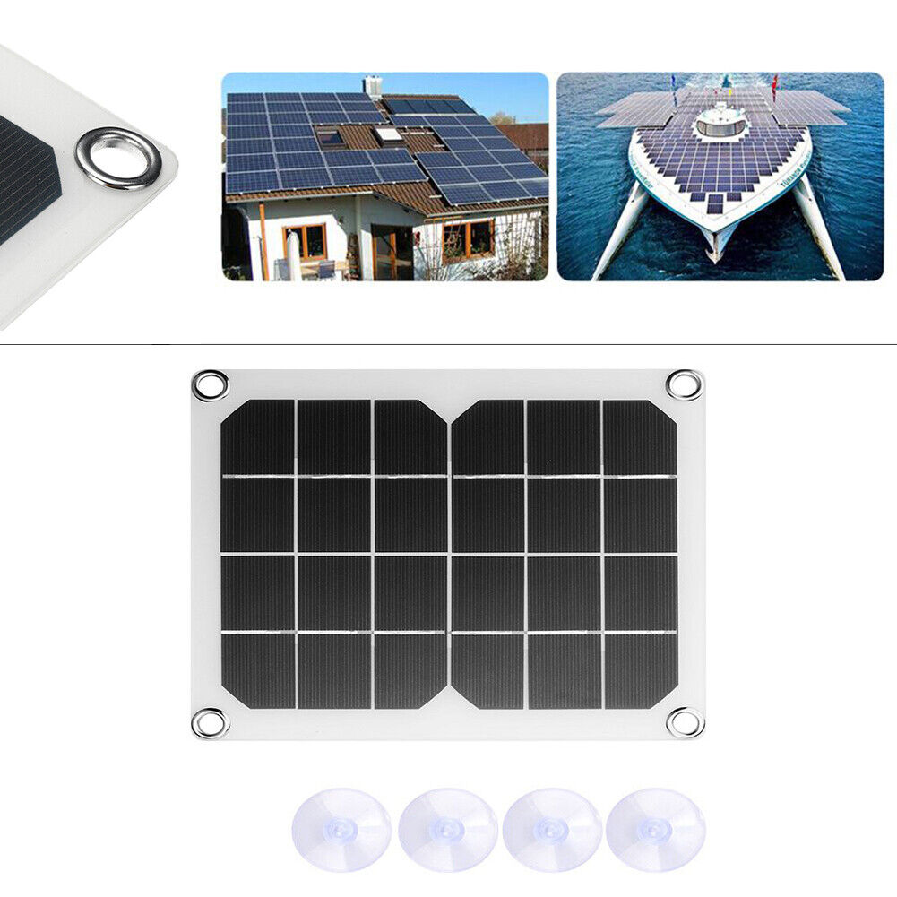 5V 10W Semi-flexible Monocrystalline Solar Charger Panel Charge for Phones