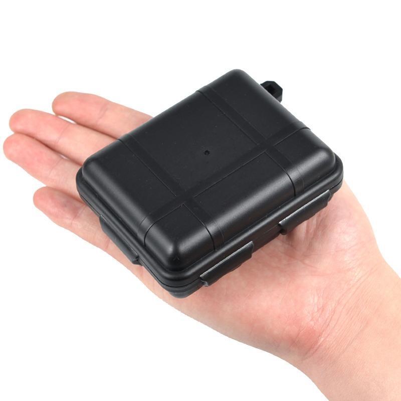 Outdoor Plastic Travel Box Airtight Survival Container Storage Carry Box Small