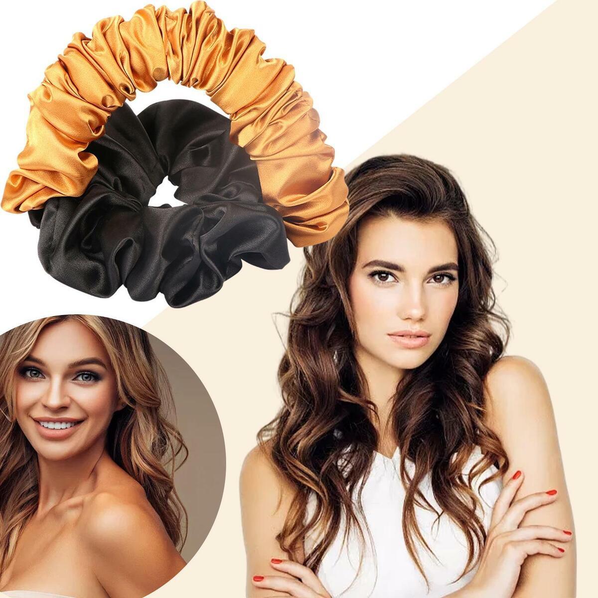 2  Heatless  Curler Headband Lazy Curling Rod   DIY