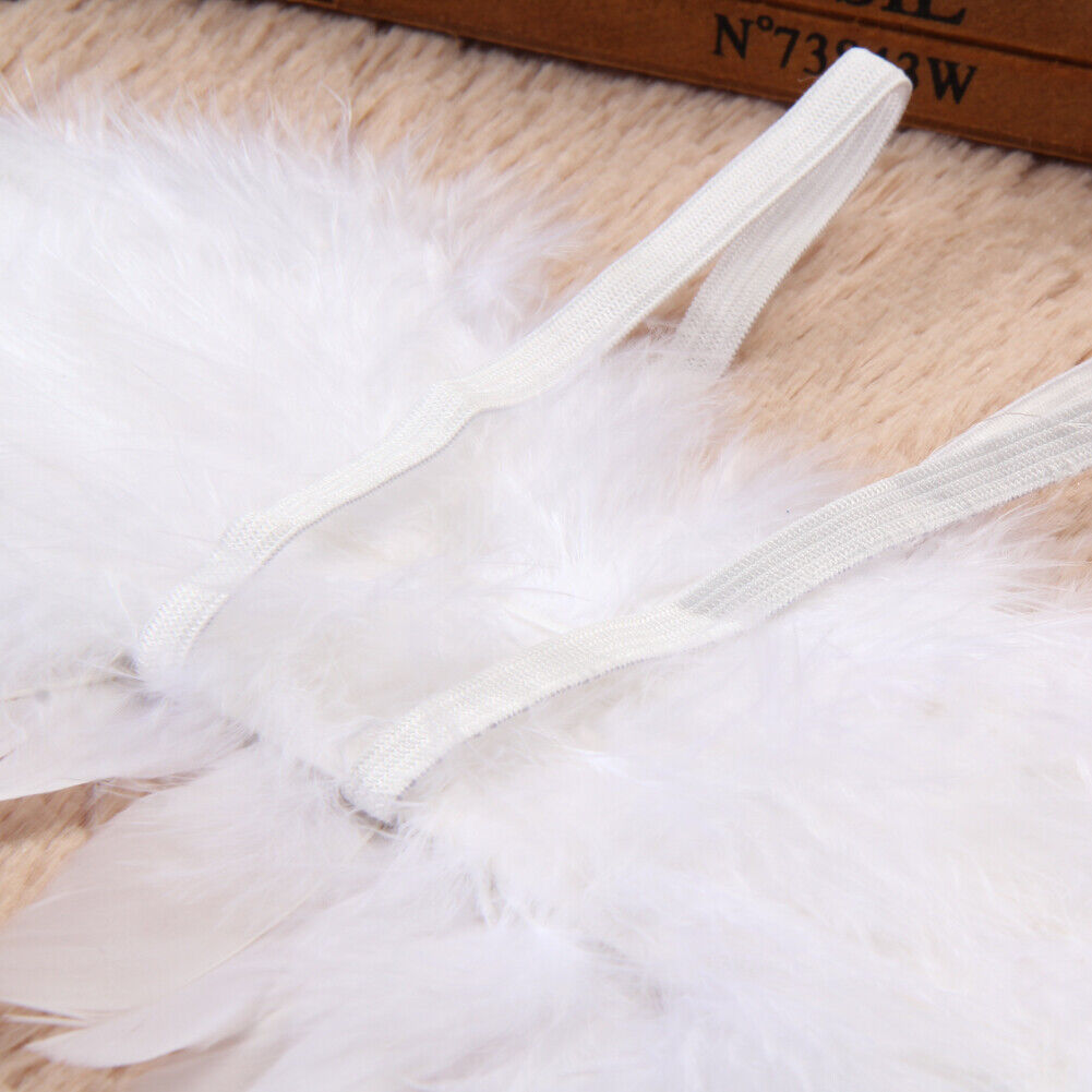 Newborn Feather Angel Wing Photography Prop with Crystal Headband Set-11035