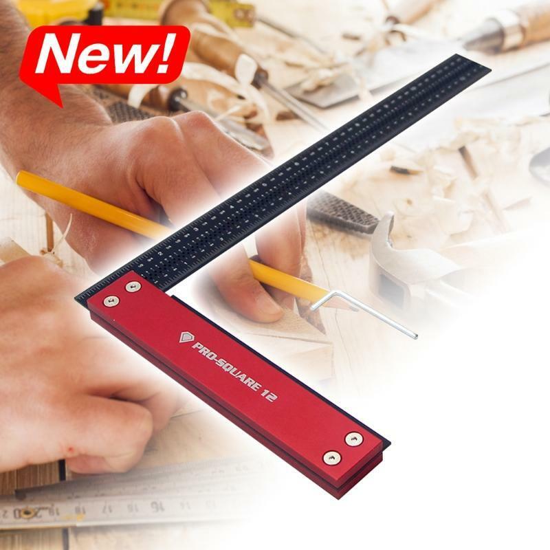 Aluminum Alloy Square Ruler Right Angle Marking Gauge Protractor for Carpenter