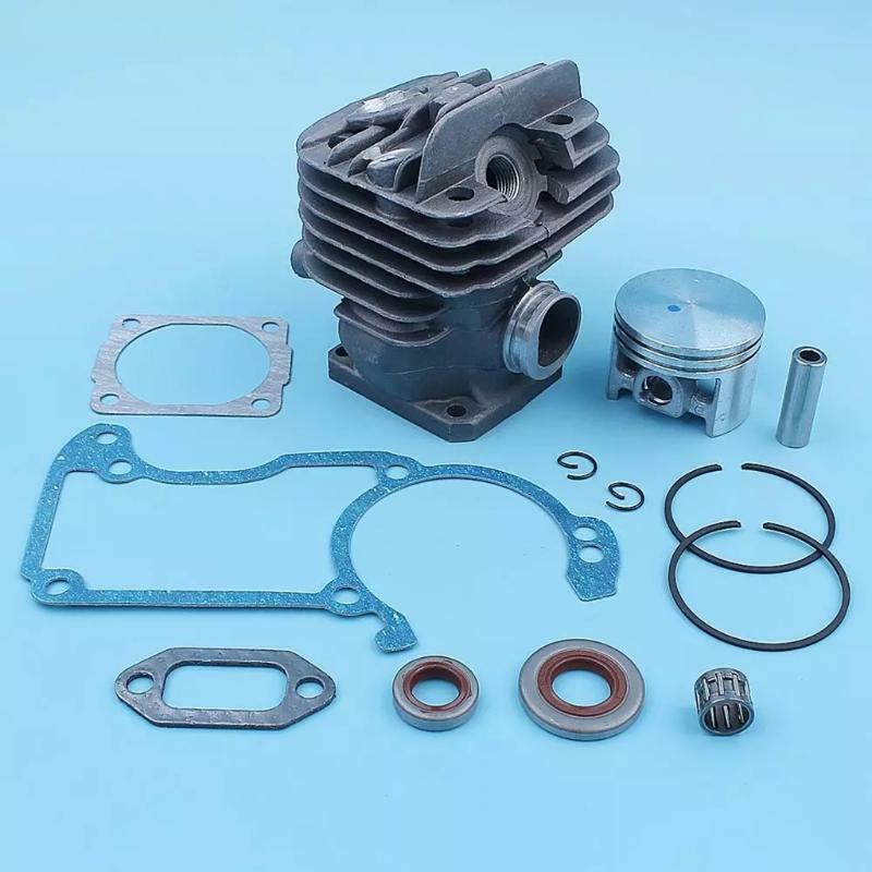 44.7mm Big Bore Cylinder Piston & Oil Seal Gaskets Kit Fit For 026 026PRO MS260