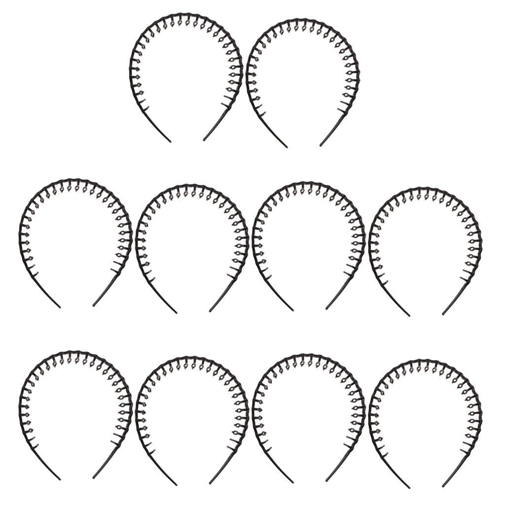10pieces Plastic   Band Headband 8mm with   Accessories