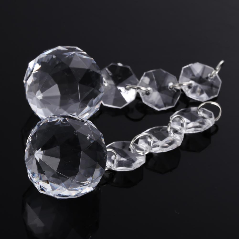 10pcs Acrylic Crystal Bead Garland Chandelier Hanging Wedding Party Decor