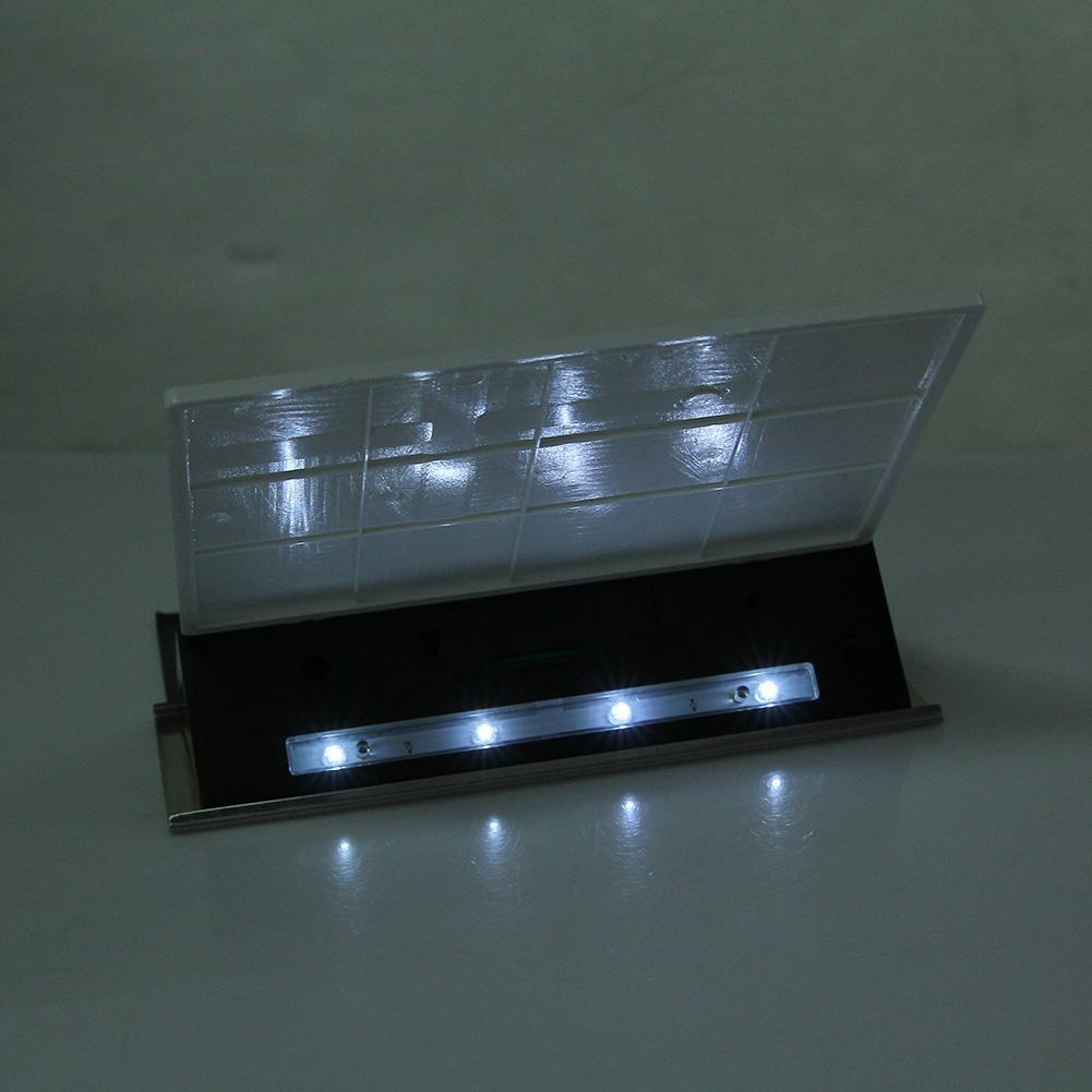 LED Waterproof Number Doorplate Solar Lamp Outdoor House Indicating Lights