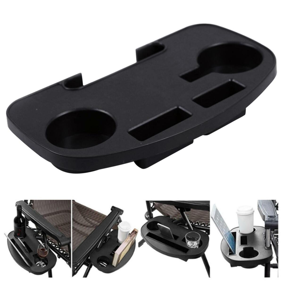Recliner Cup Holder Folding Reclining Chairs Beverage Tray  Lounger