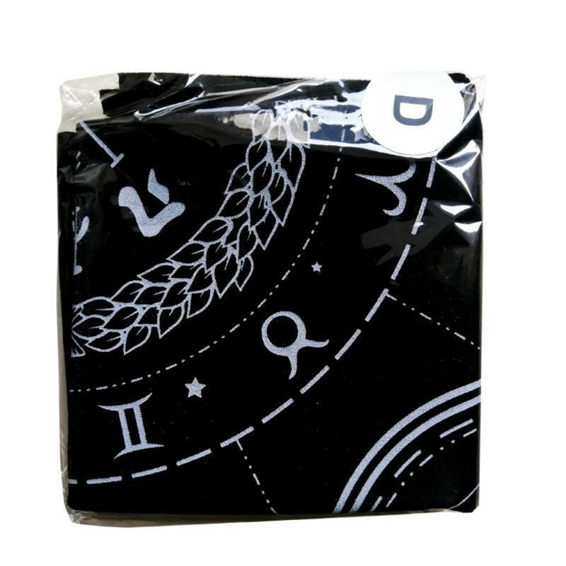 12 Constellations Tarot Card Tablecloth Velvet Divination Altar Cloth Board Game