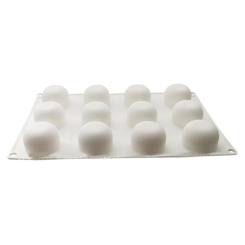 12 Cavity Orange Fruit Mousse Cake Baking Molds Non-stick Silicone Chocolate