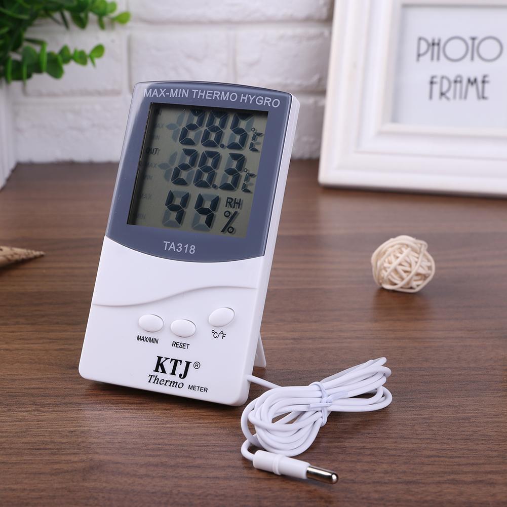TA318 Indoor Outdoor Digital LCD Thermometer Hygrometer Humidity Meter