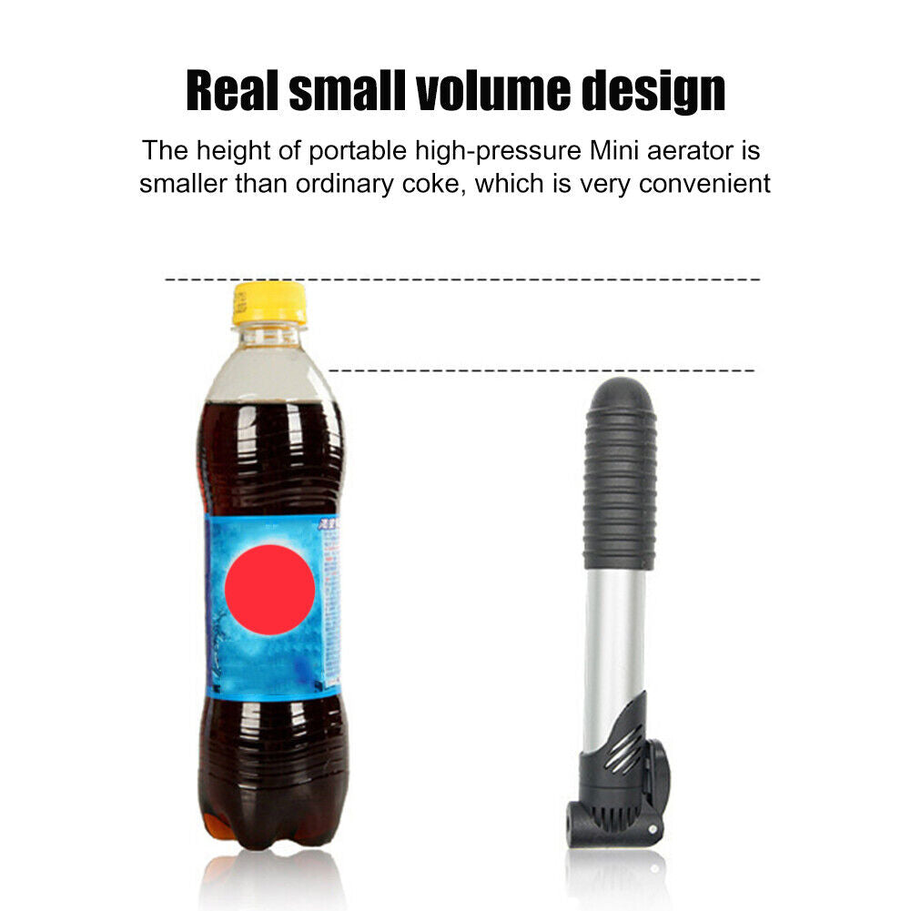 Bicycle Air Pump Mini Portable Aluminum Alloy Bike Cycling Tire Inflator