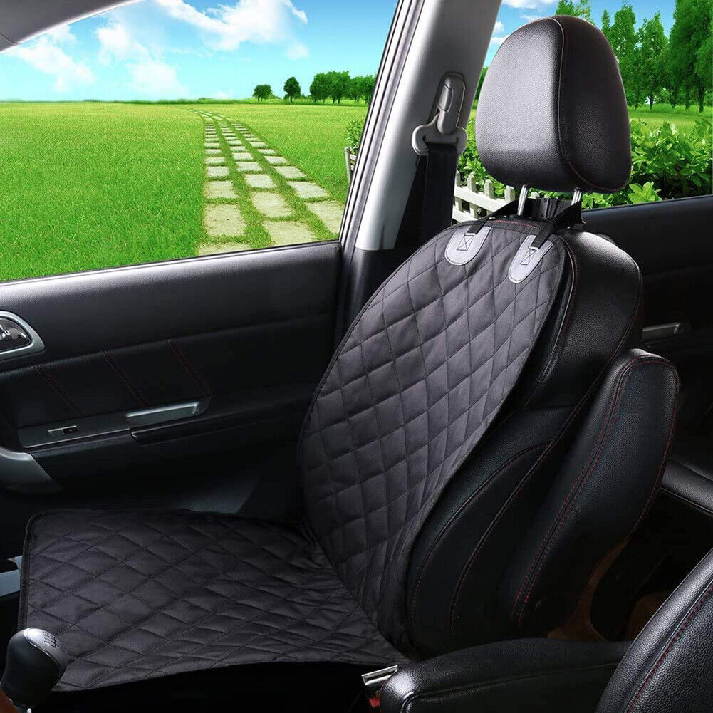 Waterproof Car Front Seat Pet Cover Protector Mat for Cat Dog Carrier Black
