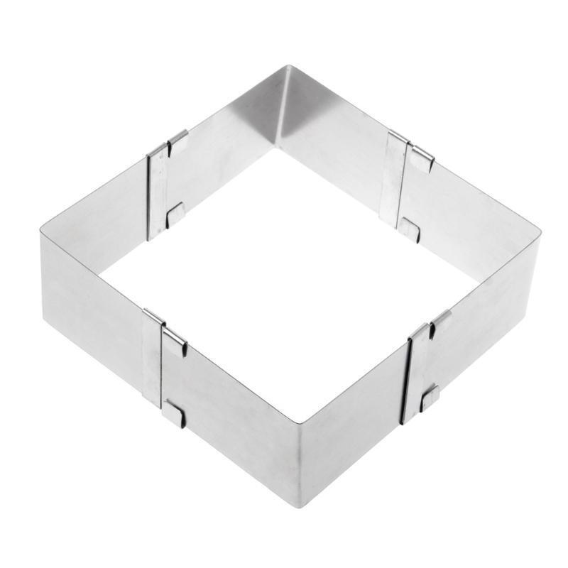 Adjustable Mousse Cake Ring Baking Mold Square Shape Cookie Cutters Bakeware