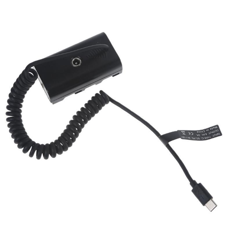 Battery Adapter Type C to NP F550 Reduce Battery Replacement Time Anti-abrasive
