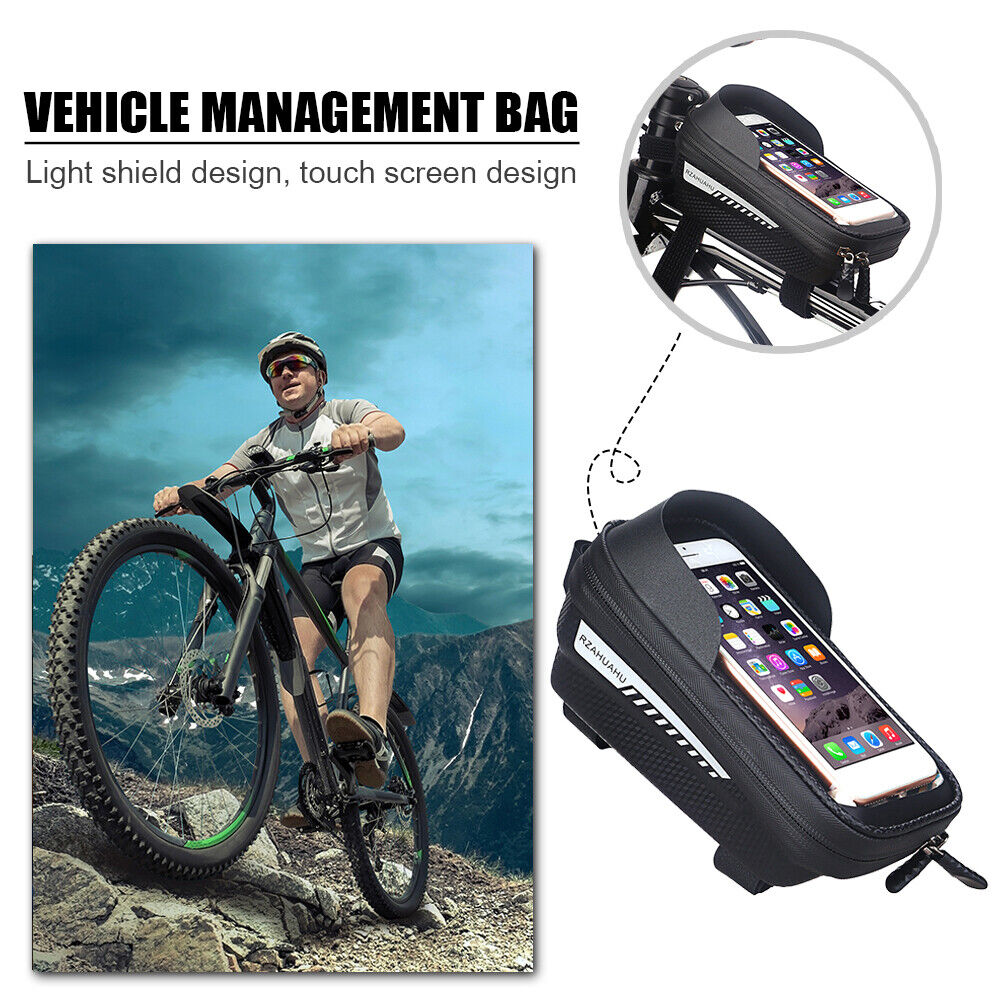 Waterproof Bicycle Bag Front Top Tube Cycling Phone Case Bike Saddle Pouch