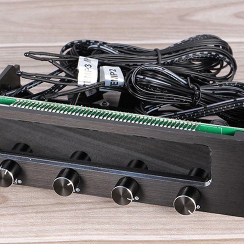 Computer CPU Cooling Fan Speed Controller LCD Front Panel Temperature Control