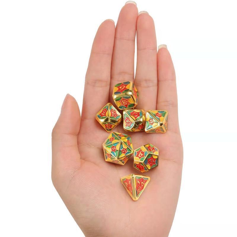7x Metal Role Playing Digital Dices Pack for Club/Party/Family Board Puzzle Game
