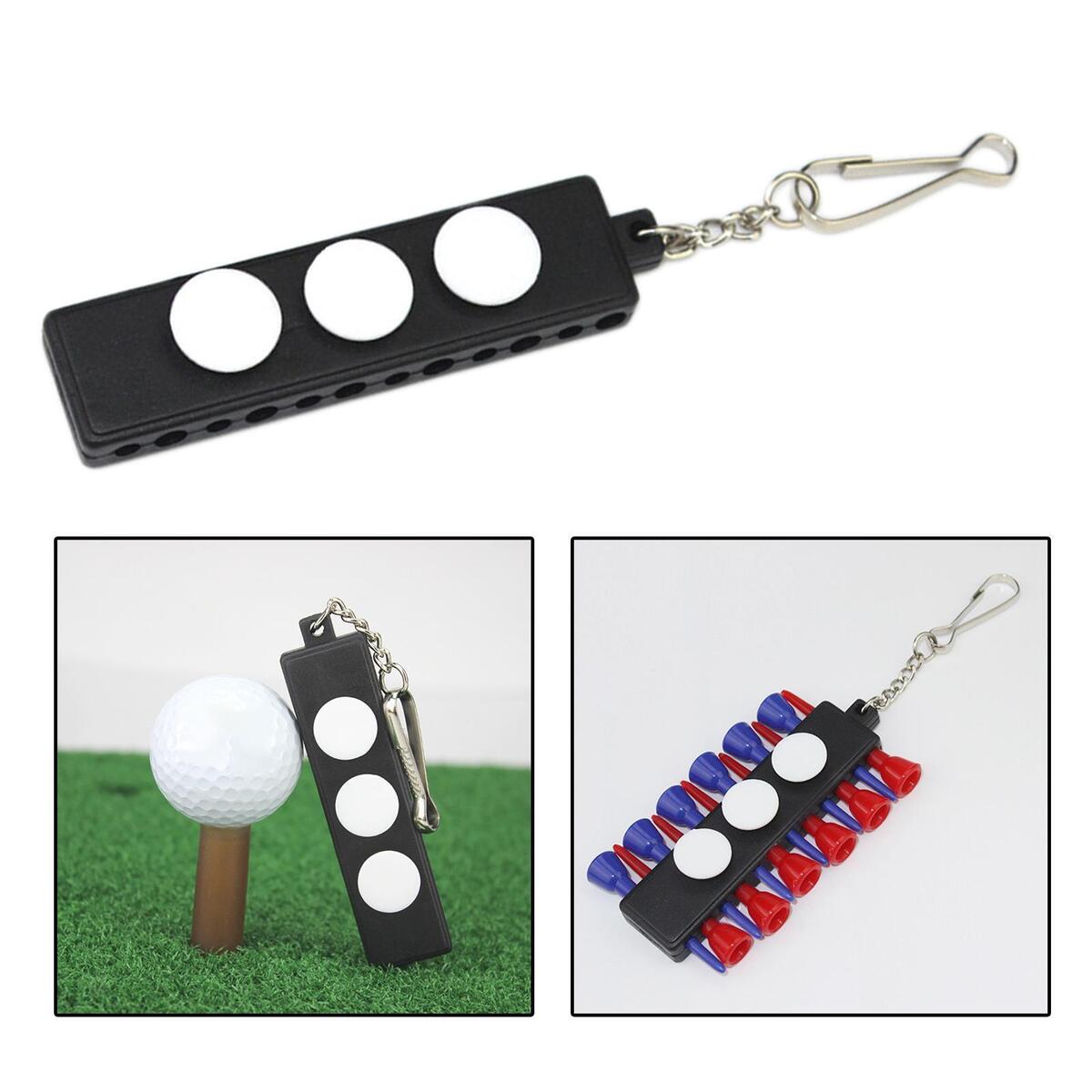 Golf Tee Holder Carrier Keychain Training PVC Portable Women Men